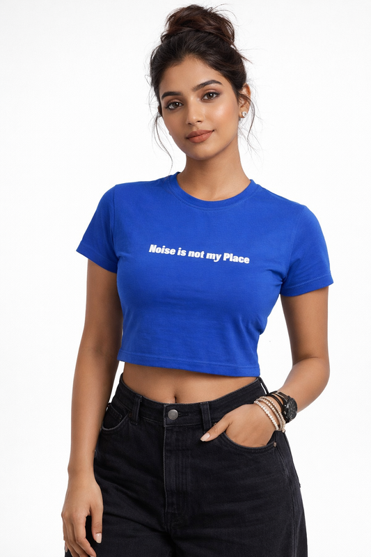 Noise is not my Place Crop T-shirt