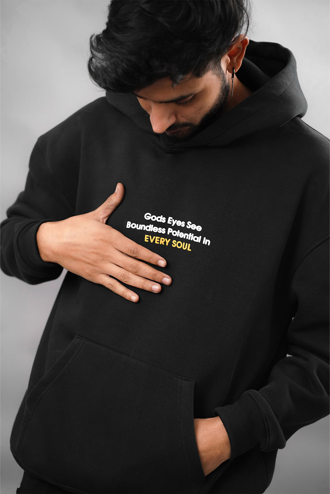 God's Eye Graphic Original Oversized Hoodie