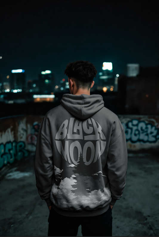 Black moon original Oversized Hoodie