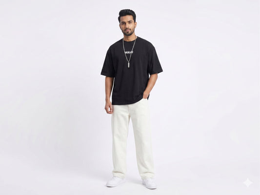 Wave Oversized T-shirt Male