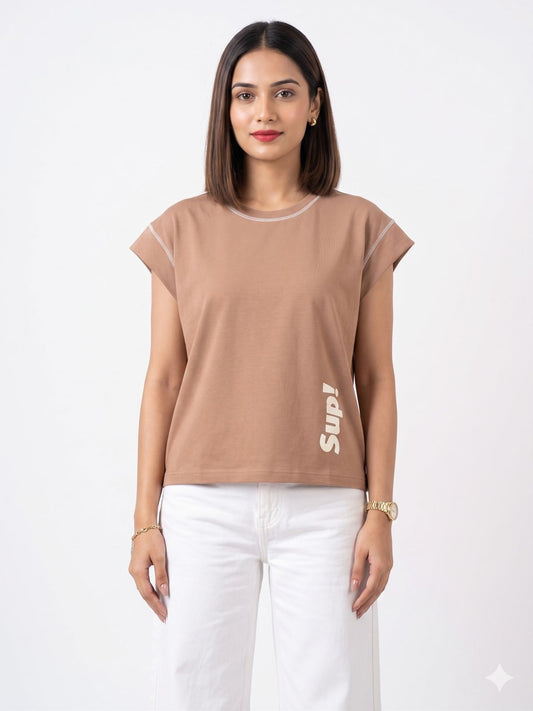 SHORT SLEEVE SUP Oversized T-shirt Female